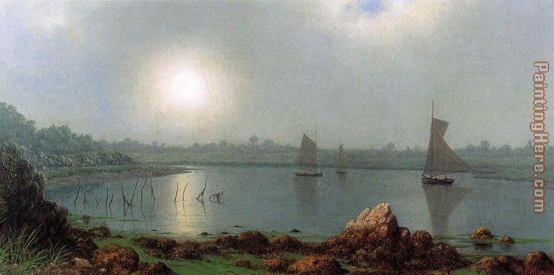 York Harbor, Coast of Maine painting - Martin Johnson Heade York Harbor, Coast of Maine art painting